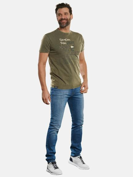 engbers Herren T-Shirt mit Stickerei Grün 32795