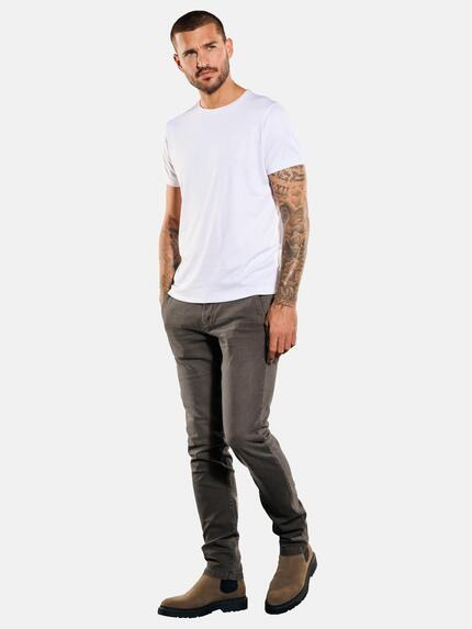 emilio adani Herren Chino slim fit Braun 35232