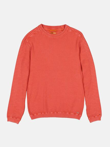 emilio adani Herren Pullover strukturiert Rot 36270