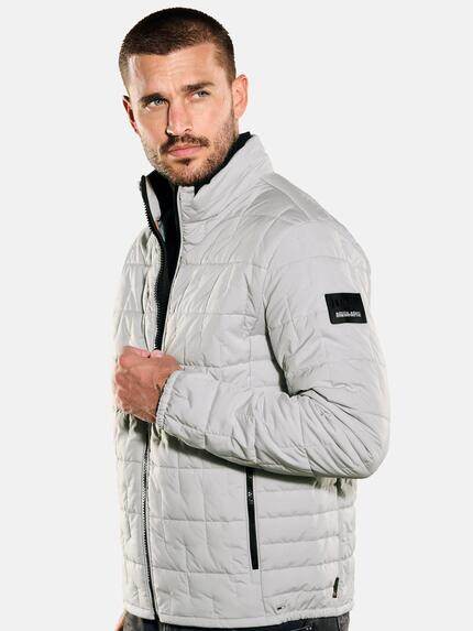 emilio adani Herren Steppjacke regular Grau 35190