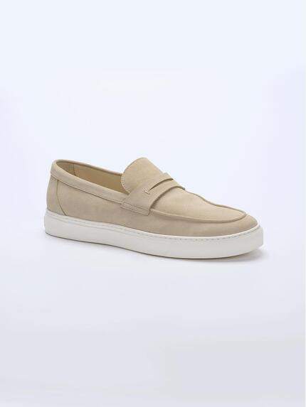 emilio adani Sneaker aus Leder Sand