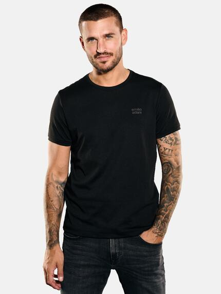 emilio adani Basic-Shirt regular Schwarz