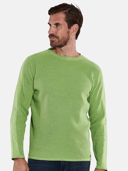 engbers Herren Pullover uni Grün 36097