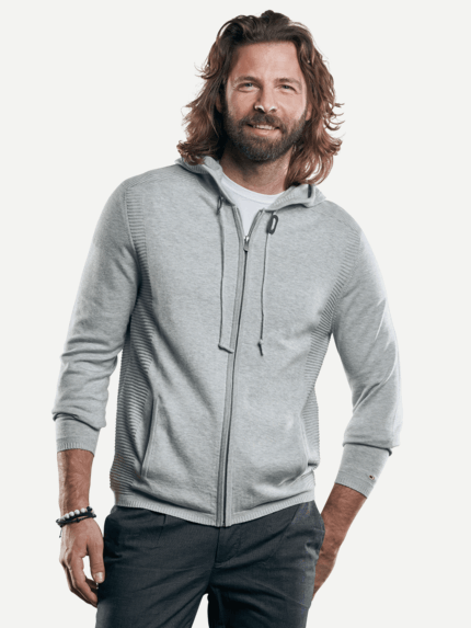 emilio adani Herren Sportiver Hoodie in Grau 29241
