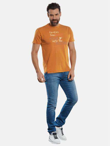 engbers Herren T-Shirt mit Stickerei Orange 32794