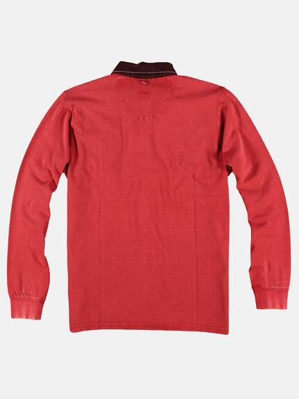 Herren engbers Poloshirt langarm in Rot kaufen 28913 engbers