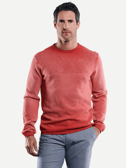 engbers Herren Softer Baumwollpullover in Rot 29371