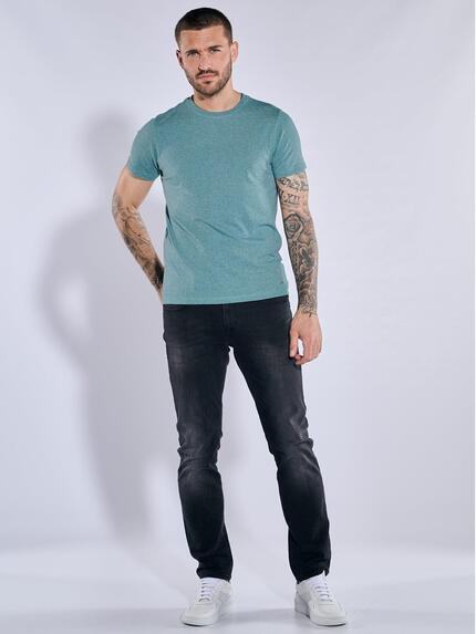 emilio adani Herren T-Shirt slim fit Türkis 37289