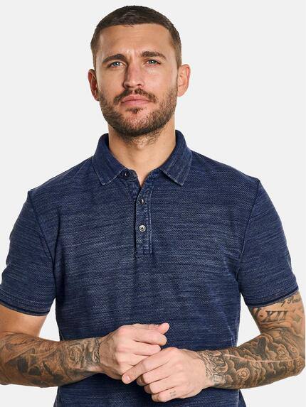 emilio adani Herren Poloshirt Blau 32709