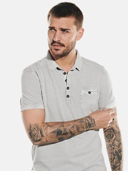 emilio adani Herren Poloshirt Grau 31777