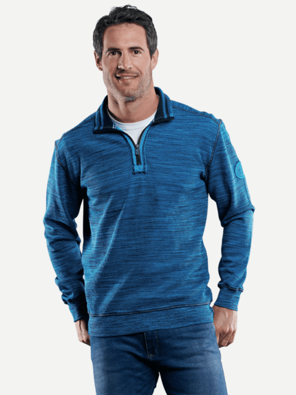 engbers Herren Sportives Sweatshirt mit Badge in Blau 29231