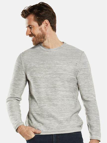 engbers Herren Pullover meliert Grau 34626