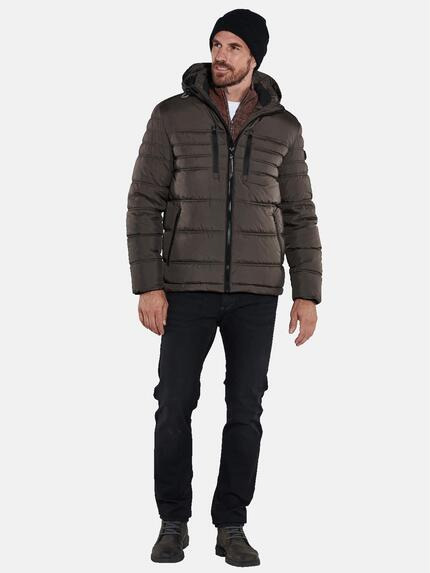 engbers Herren Jacke mit abnehmbarer Kapuze Braun 35519