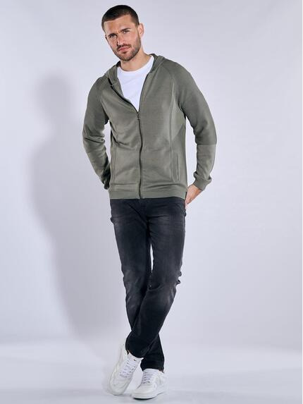 emilio adani Herren Cardigan regular Grün 37325