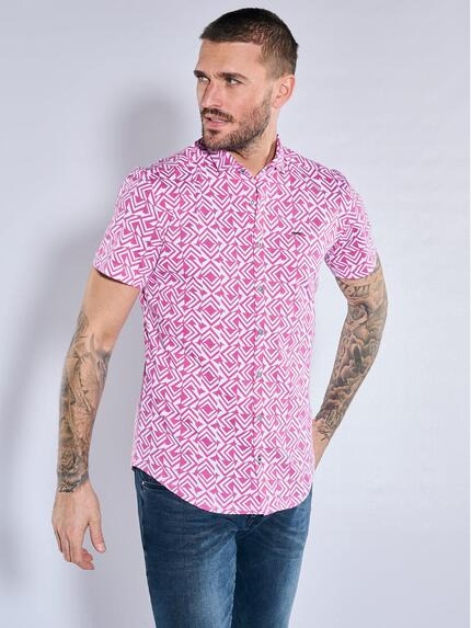 emilio adani Kurzarm-Hemd slim fit Magenta