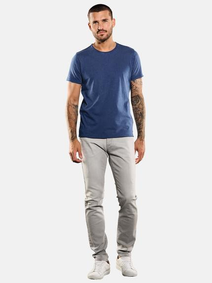 emilio adani Herren T-Shirt uni Blau 35350