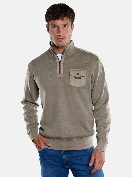 Reißverschlusspullover 24S Herren Kleidung Pullover & Strickjacken Pullover Pullover mit Reißverschluss 