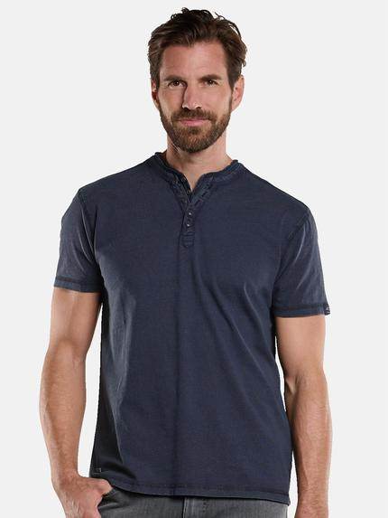 engbers Herren Henley-Shirt Blau 34166