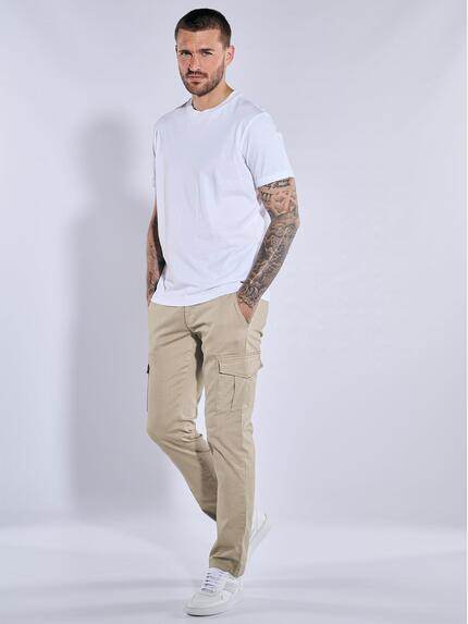 emilio adani Herren Cargo-Hose regular Beige 37342