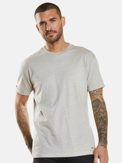 emilio adani Herren T-Shirt uni Beige 34550