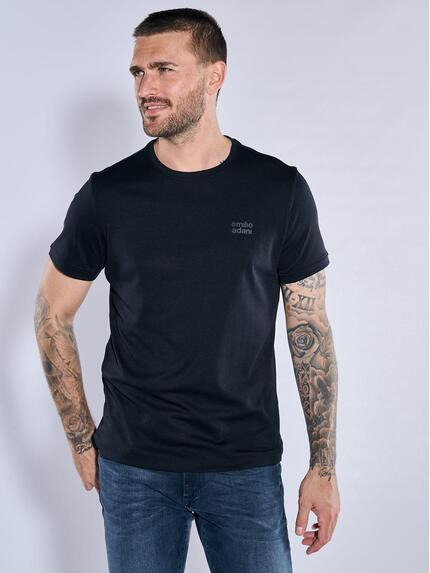 emilio adani T-Shirt uni Saphirblau