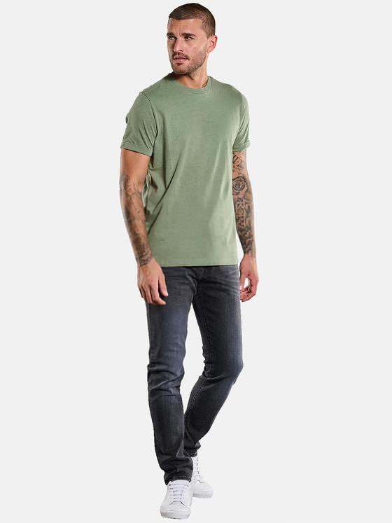 emilio adani Herren T-Shirt uni Grün 34161