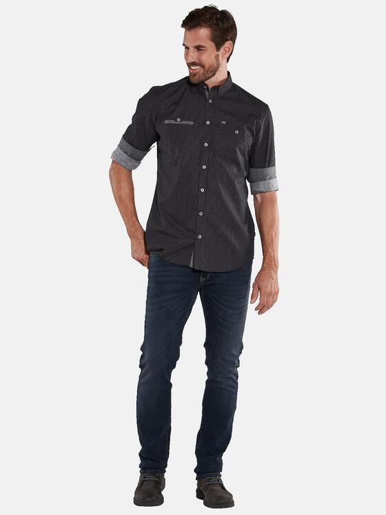 engbers Herren Hemd langarm Schwarz 36159