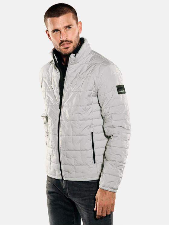 emilio adani Herren Steppjacke regular Grau 35190