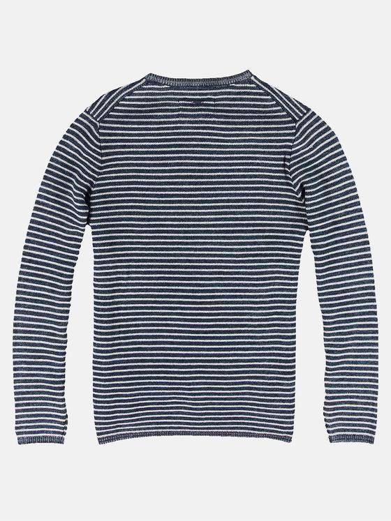 emilio adani Herren Rundhals Pullover Blau 30970