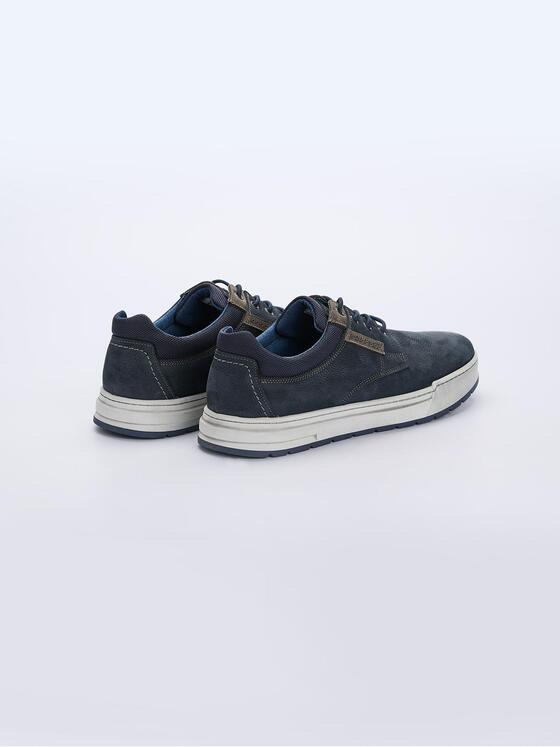 engbers Herren Sneaker aus Leder Blau 37771