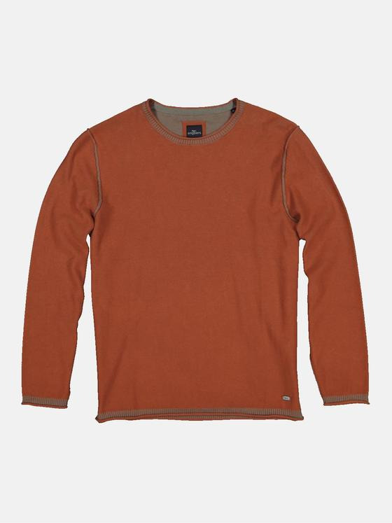 engbers Herren Pullover uni Orange 35479