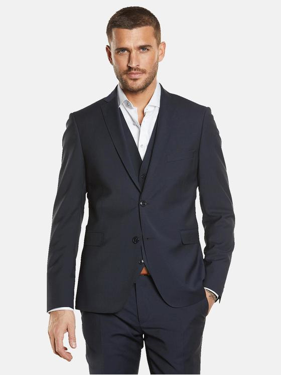 emilio adani Herren Anzug-Sakko slim fit Blau 34912