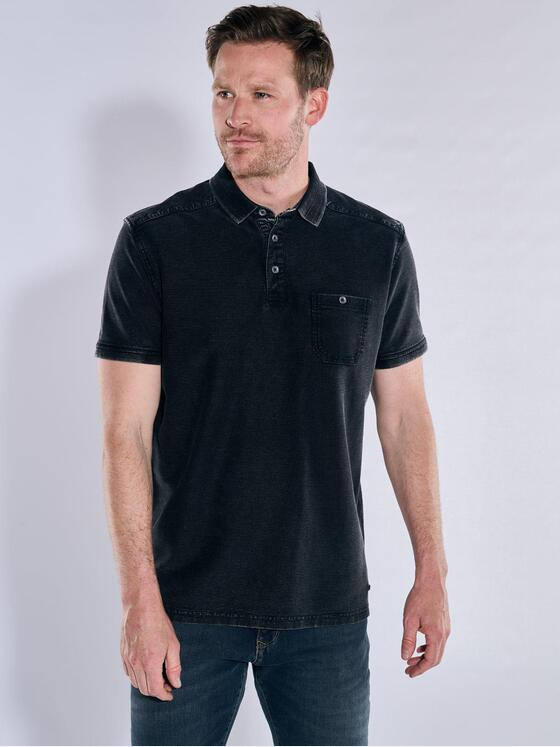 engbers Herren Polo-Shirt regular Schwarz 37315