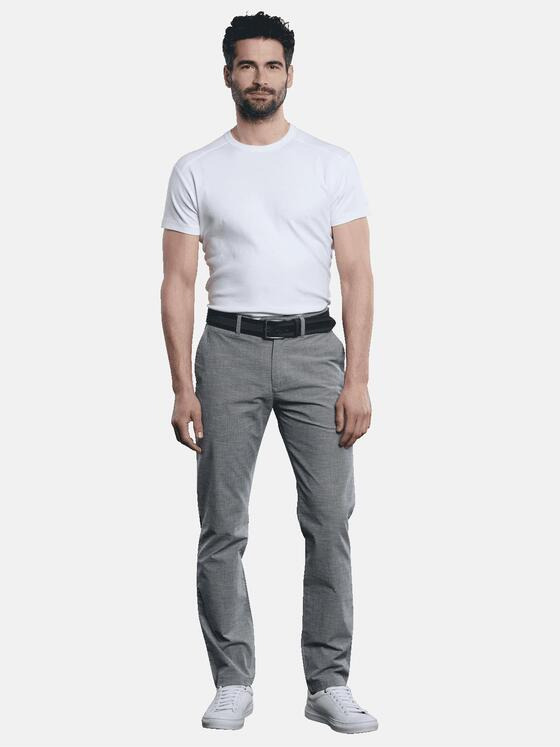 engbers Herren Struktur-Chino Grau 31087