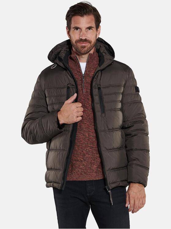 engbers Herren Jacke mit abnehmbarer Kapuze Braun 35519