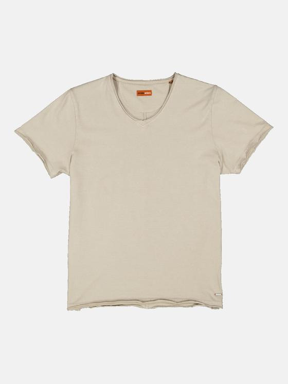 emilio adani Herren T-Shirt regular Beige 35056