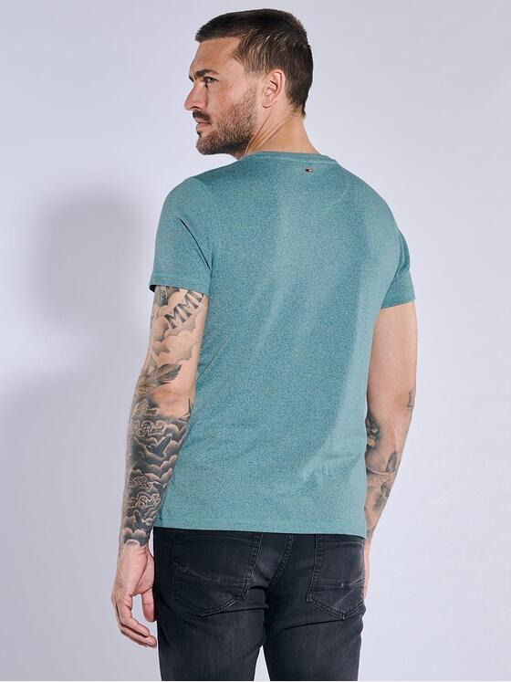 emilio adani Herren T-Shirt slim fit Türkis 37289