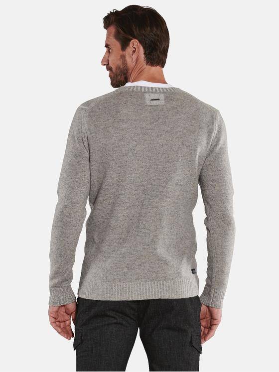 engbers Herren Pullover uni Grau 35736