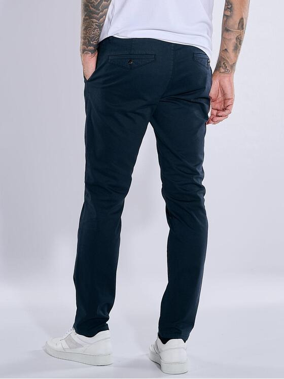 emilio adani Herren Chino regular Blau 37206