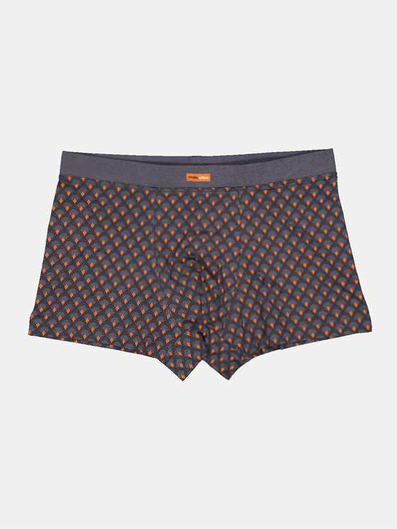 emilio adani Herren Boxershorts gemustert Orange 33936