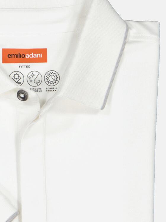 emilio adani Herren Polo-Shirt regular Weiß 36846