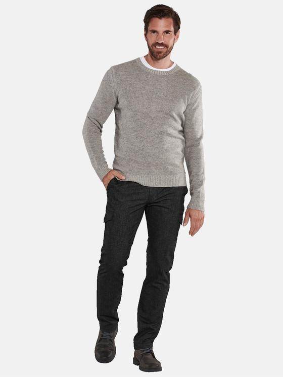 engbers Herren Pullover uni Grau 35736