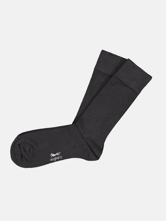 engbers Herren Socken uni Grau 35717