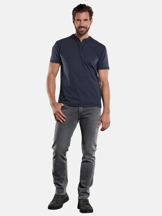 engbers Herren Henley-Shirt Blau 34166