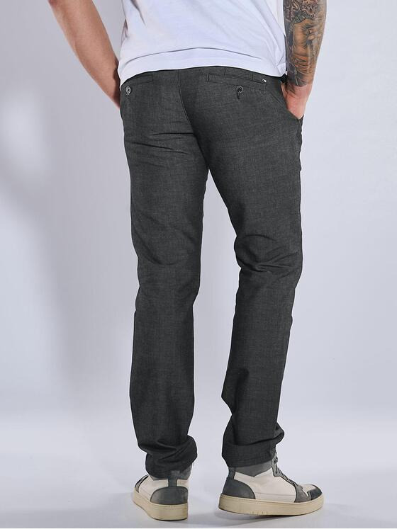 emilio adani Herren Chino mit Tunnelzug Grau 36608