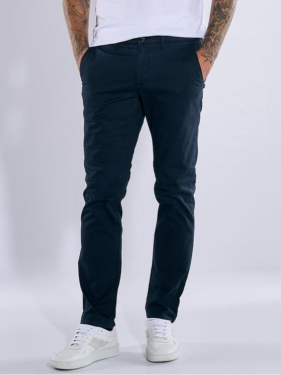 emilio adani Herren Chino regular Blau 37206