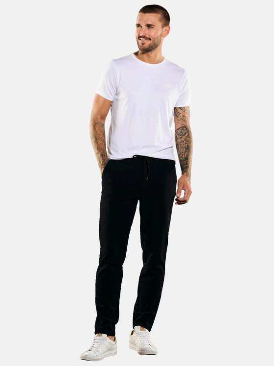 emilio adani Herren Chino slim fit Schwarz 35488