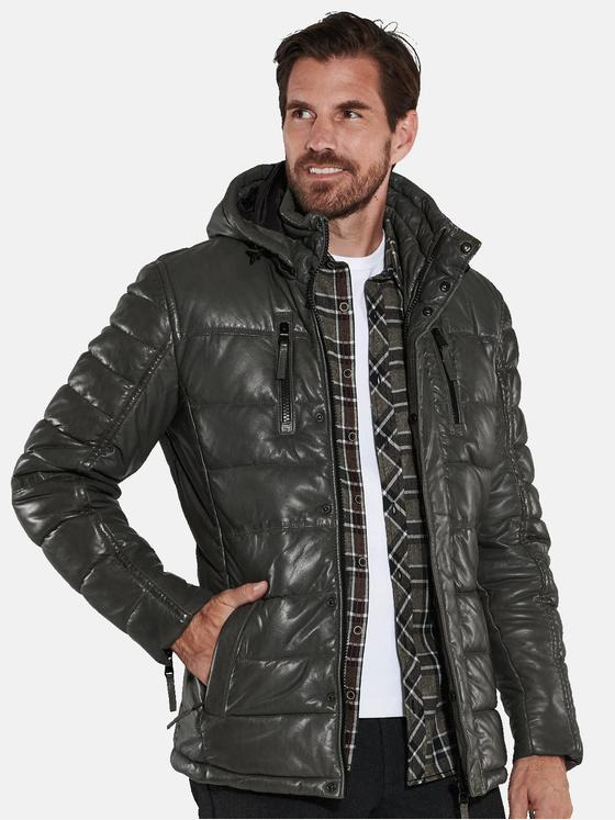 engbers Herren Lederjacke Grün 35443