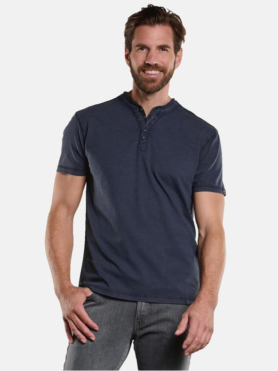 engbers Herren Henley-Shirt Blau 34166