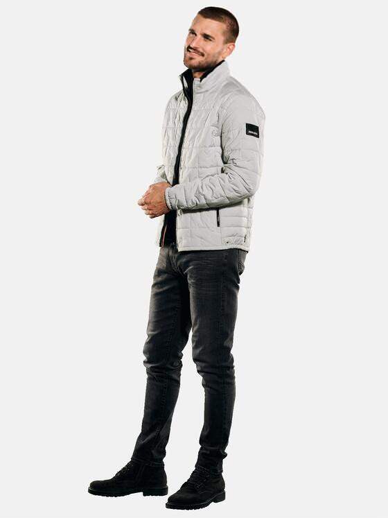 emilio adani Herren Steppjacke regular Grau 35190